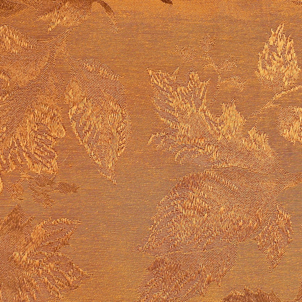 Elegant Leaf Brocade Table Linen